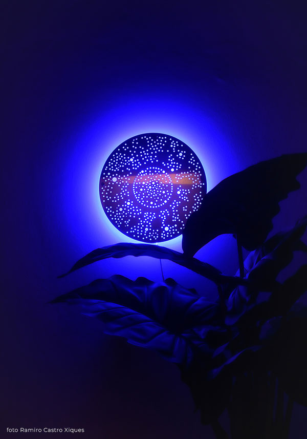 Vernissage Connettendo luce e materia – Marenco Club, Bologna - opera di Federico Falanga