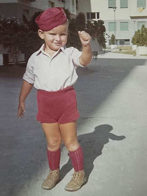 Andrea Marenco da bambino